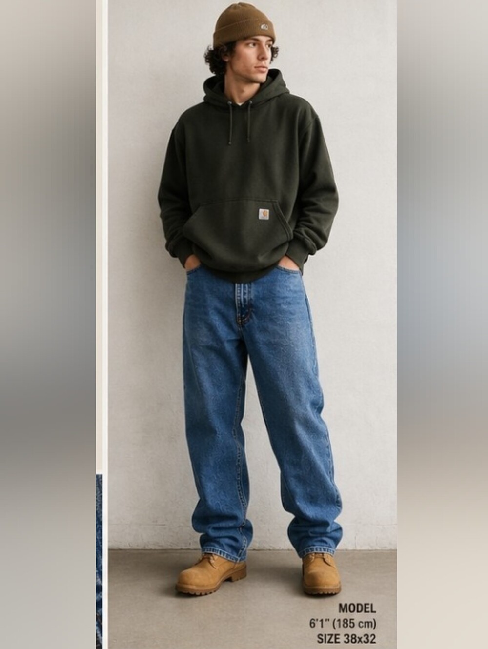 Carhartt Loose Relaxed Blue Jeans VINTAGE Y2K SIZE 38 X32